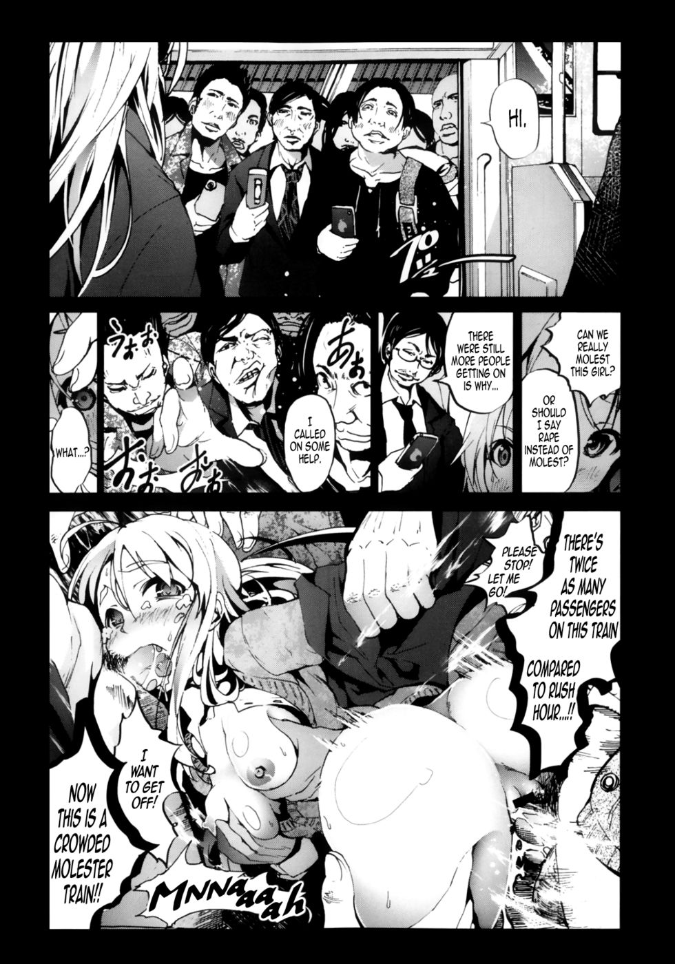 Hentai Manga Comic-A Virgin's Netorare Rape and Despair - Saitama Train Molester Edition-Read-13